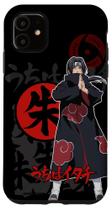 Capa de celular Naruto Shippuden Itachi e ícones para iPhone 11