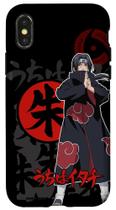 Capa de celular Naruto Shippuden Itachi e ícones para iPhone X/XS Capa de celular Naruto Shippuden Itachi e ícones para iPhone X/XS