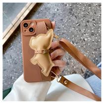 Capa de celular Roemary Cartoon Puppy iPhone 13 Pro Max com pulseira Capa de celular Roemary Cartoon Puppy iPhone 13 Pro Max com pulseira