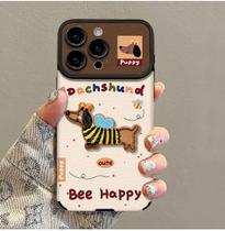 Capa de celular Roemary Puppy Dachshunds para iPhone 15 Capa de TPU