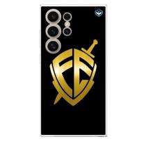 Capa de Celular Samsung Escudo da Fé Dourado Estilo, Força e Espiritualidade