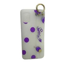 Capa de celular Samsung Galaxy A11 Silicone bolinha roxa Capa de celular Samsung Galaxy A11 Silicone bolinha roxa