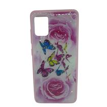 Capa de celular Samsung Galaxy A51 ante queda estampada floridas e borboletas