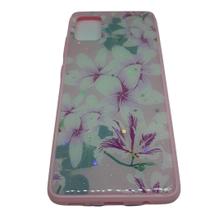 Capa de celular Samsung Galaxy A51 ante queda estampada floridas e borboletas