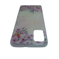 Capa de celular Samsung Galaxy A51 ante queda estampada floridas e borboletas