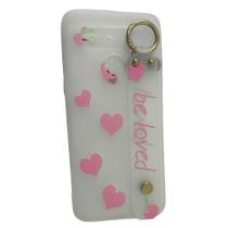 Capa de celular Samsung Galaxy k41 coração rosa