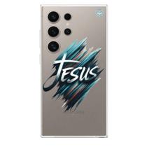 Capa de Celular Samsung Jesus Estilizada Fé em Traços Modernos com Proteção e Amor