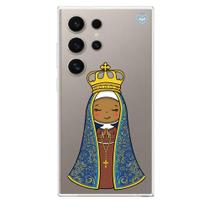 Capa de Celular Samsung Nossa Senhora Aparecida Estilizada com Detalhes Dourados Fé, Proteção e Elegância