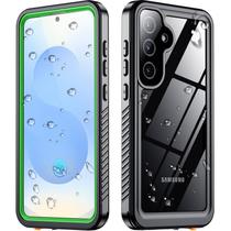 Capa de celular SPIDERCASE impermeável para Samsung Galaxy S25 verde