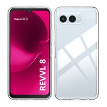Capa de Celular Suttkue Revvl 8 5G Transparente Antiderrapante TPU Capa de Celular Suttkue Revvl 8 5G Transparente Antiderrapante TPU