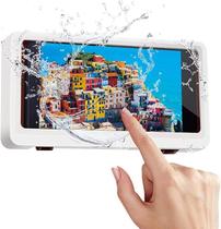 Capa de Celular Telefone Suporte de Parede Impermeável Sensível ao Toque Adesivado Fixada na Parede para Banheiro À Prova Dágua Antiembaçante Capa de Celular Telefone Suporte de Parede Impermeável Sensível ao Toque Adesivado Fixada na Parede para Banheiro À Prova Dágua Antiembaçante