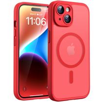 Capa de celular TOCOL Magnetic para iPhone 14 6.1" (vermelha) Capa de celular TOCOL Magnetic para iPhone 14 6.1" (vermelha)
