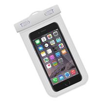 Capa de Celular Transparente Branco Prova Dágua Universal Capa de Celular Transparente Branco Prova Dágua Universal