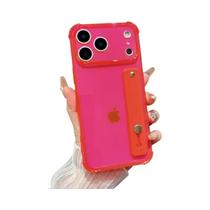 Capa De Celular Transparente De TPU Macio Com Suporte De Pulso Anti-Queda Para iPhone 17 pro Max 13