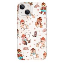 Capa de Celular Velvet Caviar Cowboy Teddy Bear para iPhone 13 Mini
