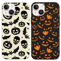 Capa de celular Yomjew Halloween para iPhone 13/14 6.1 com pacote com 2 Capa de celular Yomjew Halloween para iPhone 13/14 6.1 com pacote com 2