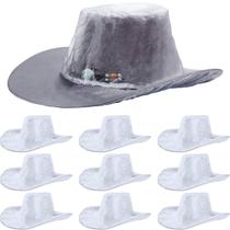 Capa de chapéu Lasnten Cowboy impermeável em PVC XL tamanho 10 unidades Capa de chapéu Lasnten Cowboy impermeável em PVC XL tamanho 10 unidades