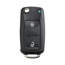 Capa De Chave Automotiva 3 Botões KEYYOU Modificada Dobrável Para Golf Tiguan Polo Jetta Skoda Seat