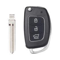 Capa De Chave Automotiva Flip De 3 Botões KEYYOU Para Hyundai Solaris Verna Elantra Santa Fe I10 I20 Capa De Chave Automotiva Flip De 3 Botões KEYYOU Para Hyundai Solaris Verna Elantra Santa Fe I10 I20