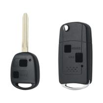 Capa De Chave Automotiva Flip TOYOTA KEYYOU Com 2 Ou 3 Botões Para CAMRY RAV4 Corolla PRADO YARIS - Capa De Chave Automotiva Flip TOYOTA KEYYOU Com 2 Ou 3 Botões Para CAMRY RAV4 Corolla PRADO YARIS -