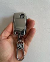 Capa de chave Cromado com Preto em Silicone TPU + Chaveiro Grátis Capa de chave Cromado com Preto em Silicone TPU + Chaveiro Grátis