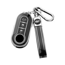 Capa De Chave De Carro De Luxo Para Fiat 500, Ducato, Panda 500L, Punto, Lancia Musa, Citroen,