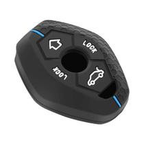 Capa De Chave De Carro De Silicone Para BMW E46 E39 E53 X5 X3 E83 Série 7 5 3 Com Porta-Chaves