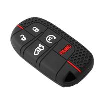 Capa De Chave De Carro De Silicone Para Dodge Ram Charger Durango Jeep Grand Cherokee Chrysler,