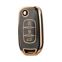 Capa De Chave De Carro Dobrável Em TPU Macio Com 3 Botões Para Renault TWingo Duster Captur Logan