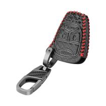Capa De Chave De Carro Em Couro Para Chrysler 300 PT Dodge JCUV Caliber Pacifica Jeep Wrangler