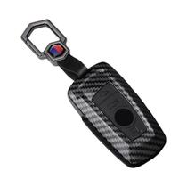 Capa De Chave De Carro Em Estilo Fibra De Carbono ABS Para BMW Série 1 3 5 7 X1 X3 X4 X5 F10 F15 F16