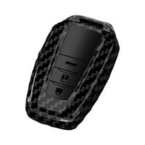 Capa De Chave De Carro Em Fibra De Carbono ABS Para Toyota Prius Camry Corolla CHR C-HR RAV4 Land