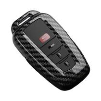 Capa De Chave De Carro Em Fibra De Carbono ABS Para Toyota Prius Camry Corolla CHR C-HR RAV4 Land