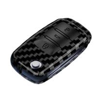 Capa De Chave De Carro Em Fibra De Carbono ABS Para VW Polo Tiguan Passat Golf Jetta Skoda Octavia Capa De Chave De Carro Em Fibra De Carbono ABS Para VW Polo Tiguan Passat Golf Jetta Skoda Octavia