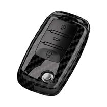 Capa De Chave De Carro Em Fibra De Carbono ABS Para VW Volkswagen Polo Tiguan Passat Golf 7 MK Jetta Capa De Chave De Carro Em Fibra De Carbono ABS Para VW Volkswagen Polo Tiguan Passat Golf 7 MK Jetta