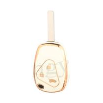 Capa De Chave De Carro Em TPU Macio Para Renault Clio Trafic Twingo Kangoo Master Duster Sandero 2/3
