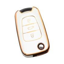 Capa De Chave De Carro TPU Para Hyundai I20 I30 Ix20 Ix35 Elantra Accent Kia Sportage Rio 3 Soul