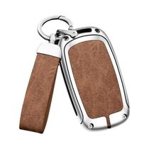 Capa De Chave De Couro E Metal Para Honda Accord Civic HR-V CR-V Pilot Sport SI 2022 2023 2024