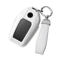 Capa De Chave De Couro Genuíno Com Display LED Para BMW Série 5 7 X3 X4 X5 X7 G30 G31 G11 G12 G01 GT