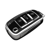 Capa De Chave Flip De TPU Macio Para Audi A1 A3 A6 Q2 Q3 Q7 TTS R8 S6 RS3, Protetor De Chave Capa De Chave Flip De TPU Macio Para Audi A1 A3 A6 Q2 Q3 Q7 TTS R8 S6 RS3, Protetor De Chave