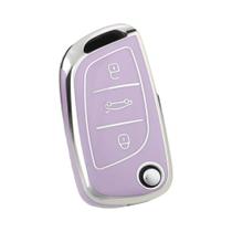 Capa De Chave Flip TPU Para Carros Citroen Peugeot DS, Estilo Fashion, Compatível Com C1 C2 C3 C4 C5