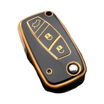 Capa De Chave Flip TPU Para Carros Fiat 500 Panda Stilo Ducato Punto Doblo Bravo Com 3 Botões Capa De Chave Flip TPU Para Carros Fiat 500 Panda Stilo Ducato Punto Doblo Bravo Com 3 Botões