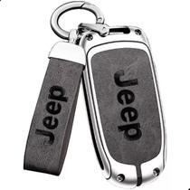 Capa De Chave Jeep Chaveiro Metal Presença Premium P/ Compass Renegade Commander