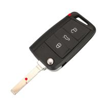 Capa De Chave Para Carro VW Golf 7 GTI MK7 B8 Touran Skoda Octavia A7 Seat, 10 Peças, Flip Com 3 Ou