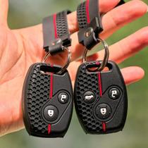 Capa De Chave Para Honda Civic, CR-V, Accord, Fit, Chaveiro De Silicone Com Proteção E Emblema