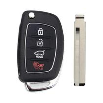 Capa De Chave Remota De 4 Botões Para Carro, Chave Dobrável Para Mistra Hyundai HB20 SANTA FE IX35