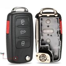 Capa De Chave Remota De 4 Botões Para VW Caddy, Eos, Golf, Jetta, Beetle, Polo, Tiguan, Touran 020AD Capa De Chave Remota De 4 Botões Para VW Caddy, Eos, Golf, Jetta, Beetle, Polo, Tiguan, Touran 020AD