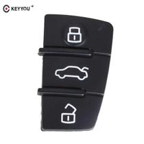 Capa De Chave Remota De Borracha KEYYOU Para Audi A3 A4 A5 A6 A8 Q5 Q7 TT S Line RS Com 3 Botões