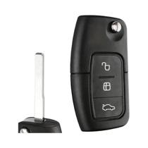 Capa De Chave Remota Inteligente Para Ford Focus Fiesta C-Max Com 3 Botões, Chave Dobrável Em Branco