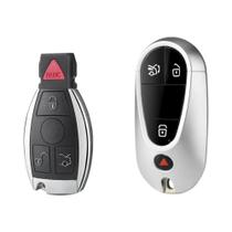 Capa De Chave Remota KEYYOU Para Mercedes Benz Classe S E BMW Smart Car, 1 Peça, Upgrade Para Capa De Chave Remota KEYYOU Para Mercedes Benz Classe S E BMW Smart Car, 1 Peça, Upgrade Para